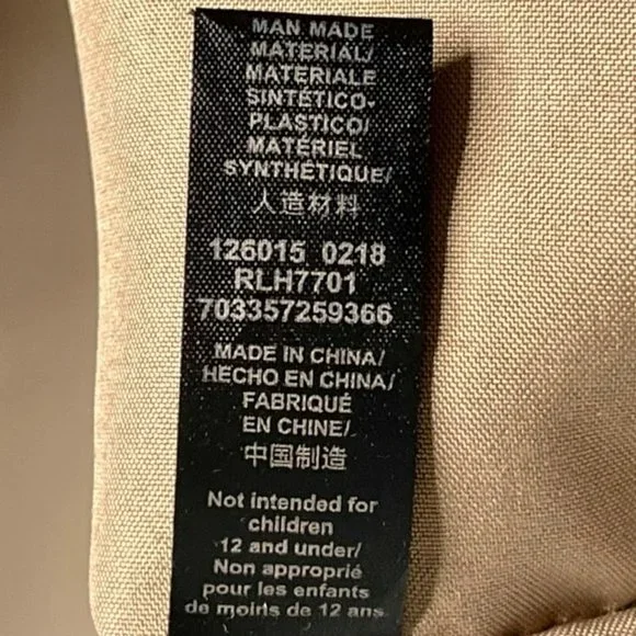 Relic Versatile Pebbled Faux Leather Bag  - Navy/Tan - 13" w x 3.5" d x 11.5” h - Picture 15 of 15